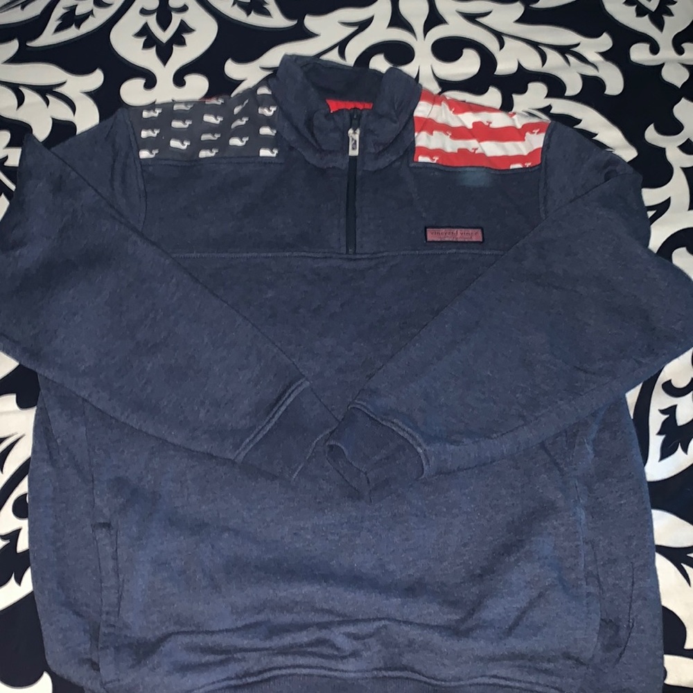 EUC Vineyard Vines Special Edition Americana Quarter Zip Pullover 🇺🇸🐳